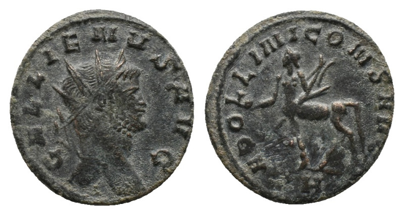 GALLIENUS (253-268). Antoninianus. Rome.
Obv: GALLIENVS AVG.
Radiate head righ...