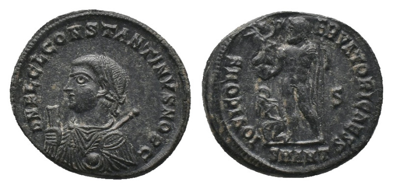 CONSTANTINE II (Caesar, 316-337). Follis. Antioch.
Obv: D N FL CL CONSTANTINVS ...