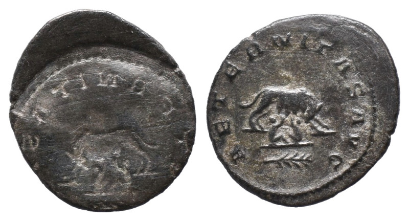 GALLIENUS (253-268). Antoninianus. Antioch. Incuse of Brockage.
Rev: AETERNITAS...