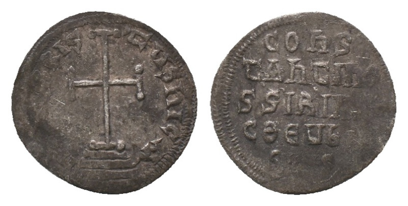 CONSTANTINE VI & IRENE (780-797). Miliaresion. Constantinople.
Obv: IҺSЧS XRIST...