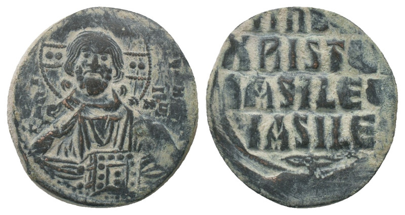 ANONYMOUS FOLLES. Class A2. Attributed to Basil II & Constantine VIII (976-1025)...