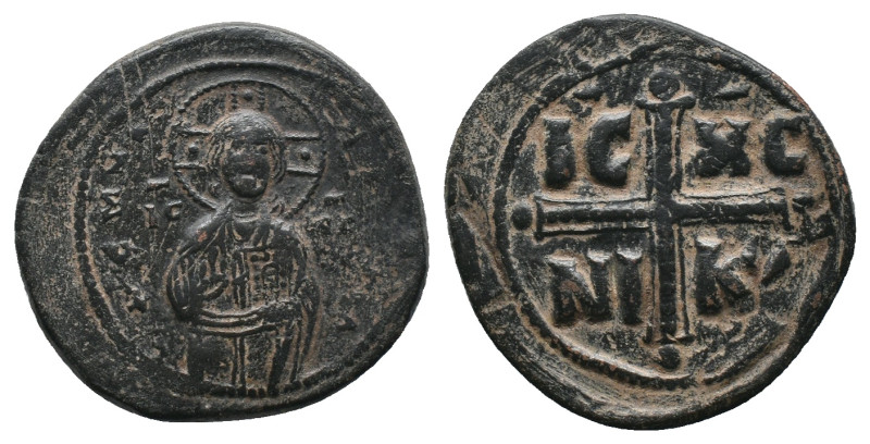 ANONYMOUS FOLLES. Class C. Attributed to Michael IV (1034-1041).
Obv: + ЄMMANOV...