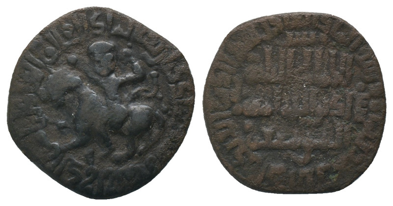 ARTUQID of MARDIN.Nasir ad din Artuq Arslan.(1200-1239).Mardin Mint.606 AH.Dirha...