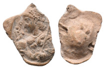 Byzantine Lead Seal. Uncertain.
.
Condition: Very fine.
Weight: 4.30 g.
Diameter: 20.13 mm.