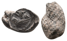 Byzantine Lead Seal. Uncertain
Condition: Very fine.
Weight: 9.00 g.
Diameter: 24.34 mm.