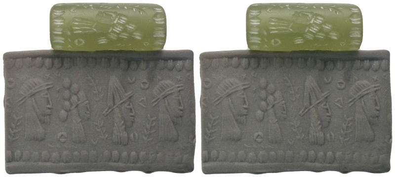 NEAR EASTERN CYLINDER SEAL (CIRCA. 1500 - 1000 BC).
.
Weight: 22.20 g.
Diamet...