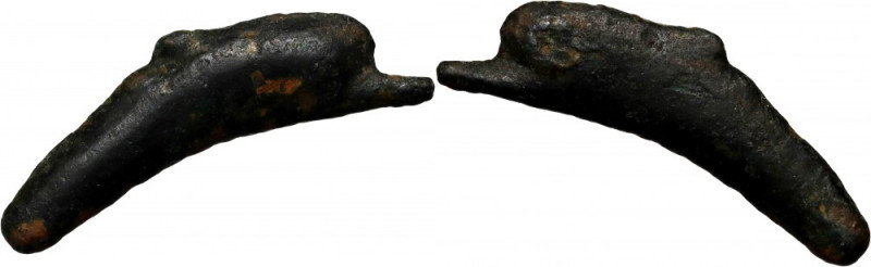 Greece, Sarmatia, Olbia, dolphin-shaped money 500-400 BC Weight 1,57 g, 24 mm.&n...