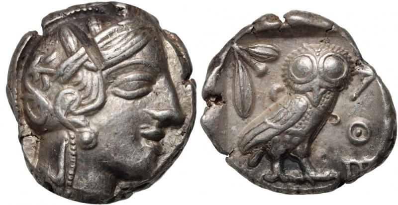 Greece, Attica, Athens, Tetradrachm 454-404 BC, Athens Weight 17,14 g, 26 mm. Wa...