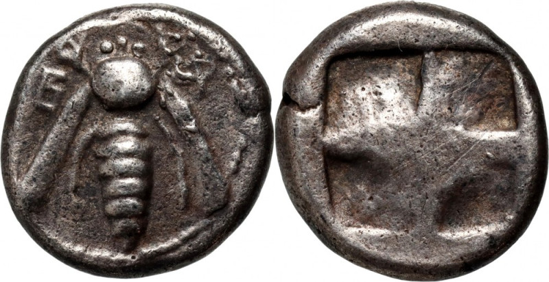 Greece, Ionia, 5th century BC, Drachm, Ephesus Weight 2,68 g, 13 mm.&nbsp; Waga ...
