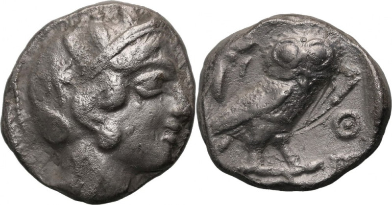 Greece, Attica, Tetradrachm, after 449 BC, Athens Weight 16,44 g, 23 mm. Scratch...