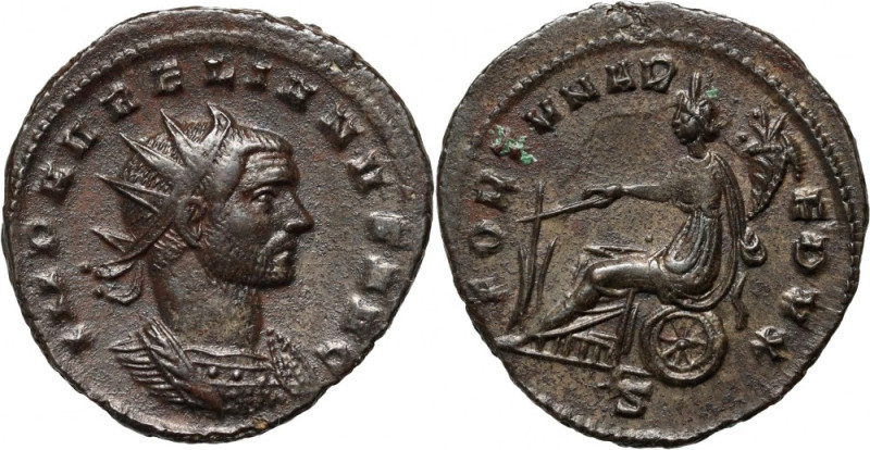 Roman Empire, Aurelian 270-275. Antoninian, Mediolanum Weight 3,53 g, 22 mm.
 W...