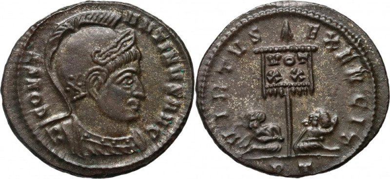 Roman Empire, Constantine I 307-337, Follis, Ticinum Weight 2,68 g, 20 mm.
 Wag...