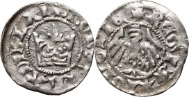Władysław Jagiełło 1386-1434, półgrosz, Kraków, bez sygnatur