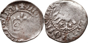 Władysław Jagiełło 1386-1434, półgrosz, Kraków, bez sygnatur