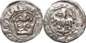 Władysław Jagiełło 1386-1434, półgrosz, Kraków, bez sygnatur
