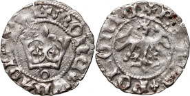 Władysław Jagiełło 1386-1434, półgrosz, Kraków, sygnatura O