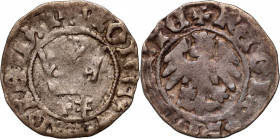 Władysław Jagiełło 1386-1434, półgrosz, Kraków, sygnatura F‡
