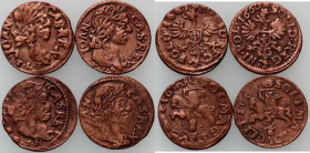 Jan II Kazimierz, zestaw szelągów z lat 1660-1663, (4 sztuki)
