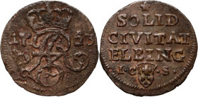 August III, szeląg 1763 ICS, Elbląg R2