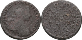 Stanisław August Poniatowski, trojak 1766 G, Kraków, popiersie w zbroi