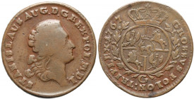 Stanisław August Poniatowski, trojak 1767 G, Warszawa