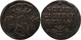 Stanisław August Poniatowski, szeląg 1766 FLS, Gdańsk