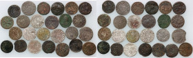 Polska / Europa, zestaw monet z XVII-XVIII wieku, (25 sztuk)