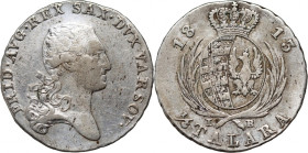 Księstwo Warszawskie, Fryderyk August I, 1/3 talara 1813 IB, Warszawa