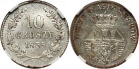 Wolne Miasto Kraków, 10 groszy 1835, Wiedeń