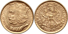 II RP, 10 złotych 1925, Warszawa, Bolesław Chrobry