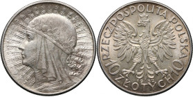 II RP, 10 złotych 1932, Londyn, Głowa Kobiety