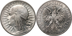 II RP, 10 złotych 1932, Warszawa, Głowa Kobiety