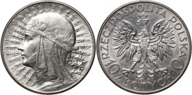 II RP, 10 złotych 1932, Warszawa, Głowa Kobiety