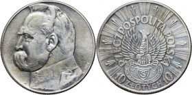 II RP, 10 złotych 1934 S, Warszawa, Józef Piłsudski, Orzeł Strzelecki