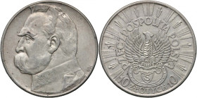 II RP, 10 złotych 1934 S, Warszawa, Józef Piłsudski, Orzeł Strzelecki