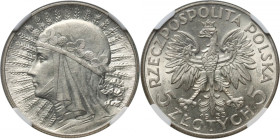 II RP, 5 złotych 1933, Warszawa, Głowa Kobiety