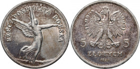 II RP, 5 złotych 1931, Warszawa, Nike