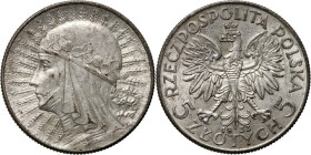 II RP, 5 złotych 1933, Warszawa, Głowa Kobiety