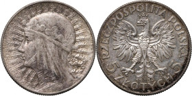 II RP, 5 złotych 1934, Warszawa, Głowa Kobiety