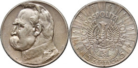 II RP, 5 złotych 1934, Warszawa, Józef Piłsudski, Orzeł Strzelecki