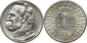 II RP, 5 złotych 1934, Warszawa, Józef Piłsudski, Orzeł Strzelecki