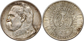 II RP, 5 złotych 1934, Warszawa, Józef Piłsudski, Orzeł Strzelecki