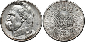 II RP, 5 złotych 1934, Warszawa, Józef Piłsudski, Orzeł Strzelecki