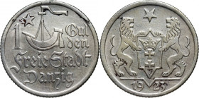 Wolne Miasto Gdańsk, gulden 1923, Utrecht, Koga