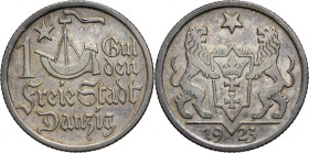 Wolne Miasto Gdańsk, gulden 1923, Utrecht, Koga