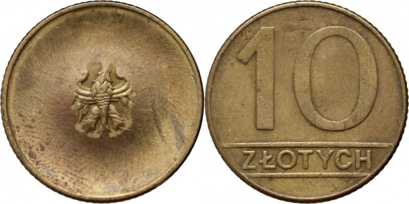 PRL, 10 złotych, DESTRUKT 
Grade: XF