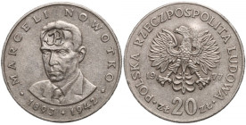 PRL, Solidarność, 20 złotych 1977, punca Polski Walczącej