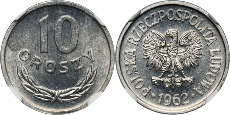 PRL, 10 groszy 1962 Najrzadszy rocznik w menniczym stanie zachowania.
Reference...