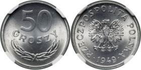 PRL, 50 groszy 1949, aluminium