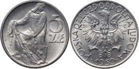 PRL, 5 złotych 1960, Rybak